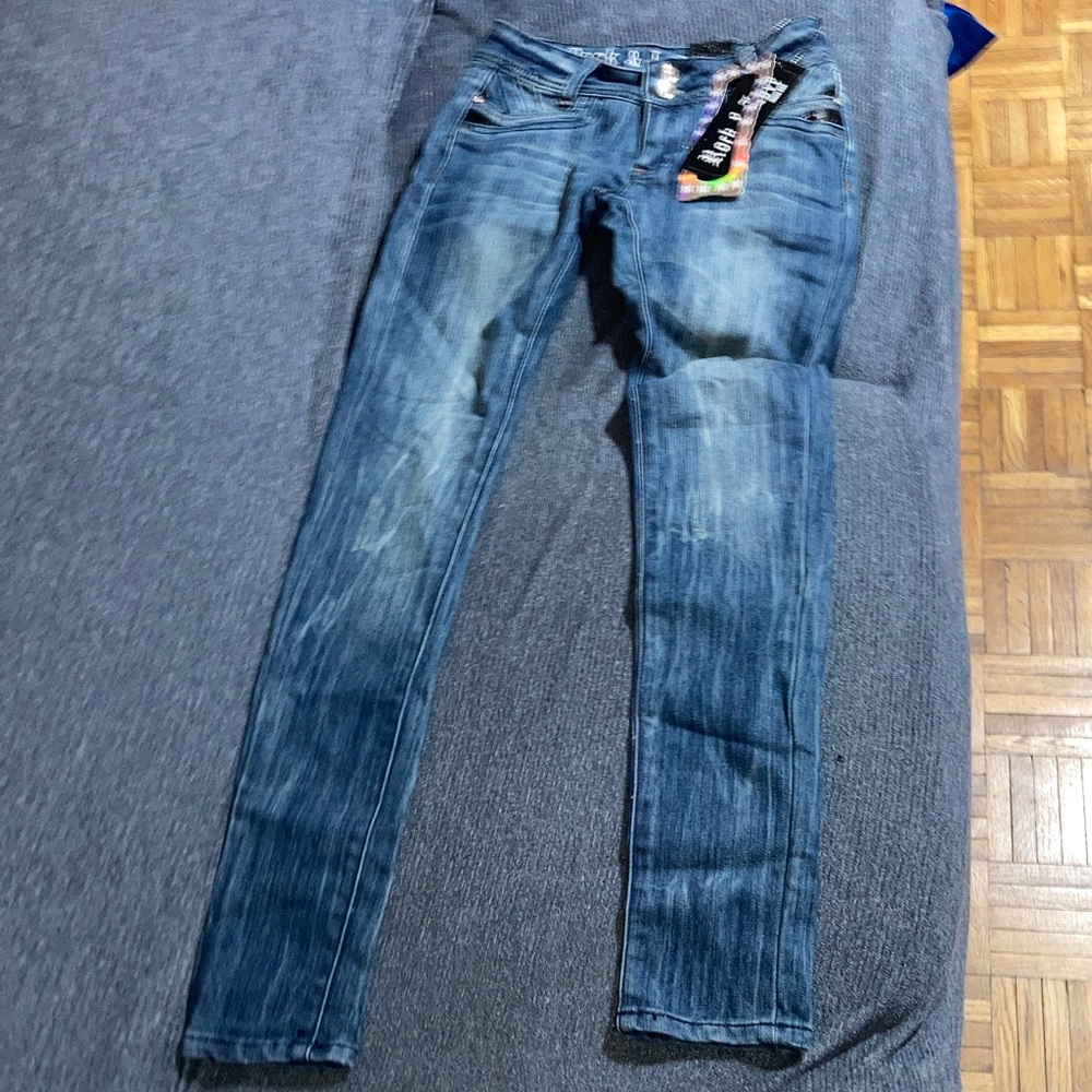Rock & Love Stylish Blue Skinny Jeans for Women